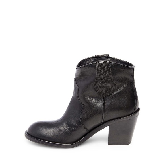 Steven by Steve Madden Black Leather Joni Boot New - Picture 5 of 7